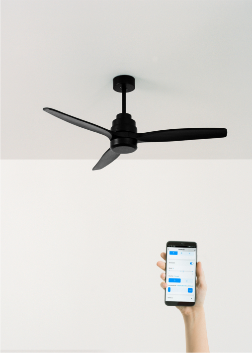 WIND STYLANCE - Ventilador de techo 40W silencioso Ø132 cm 100% madera