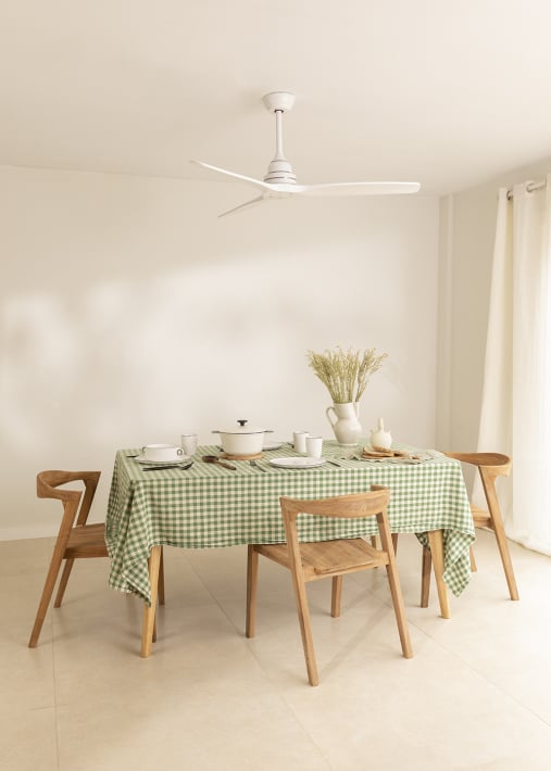 WIND WOOD - Ventilador de techo 75W silencioso Ø132 cm 100% madera