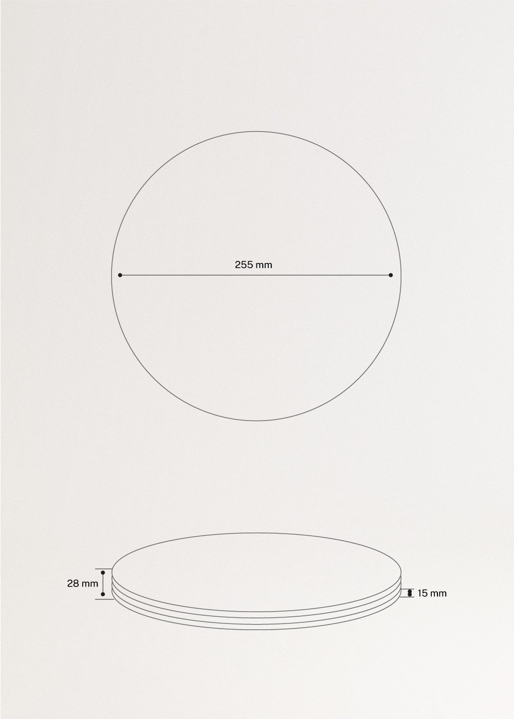 KITCHENWARE OUTDOOR ECO - Set de 4 platos para exterior, medidas foto vertical