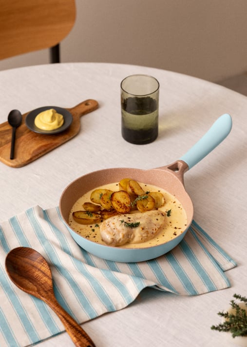 PAN STUDIO - Sartén de aluminio fundido y asa de baquelita