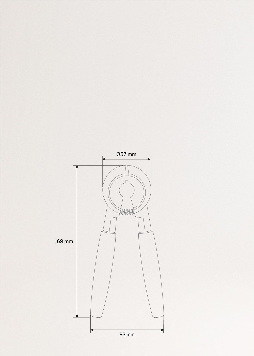 KITCHENWARE ESSENTIALS - Cascanueces, medidas foto vertical