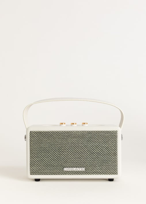 SPEAKER RETRO - Altavoz portátil con Bluetooth, USB y AUX