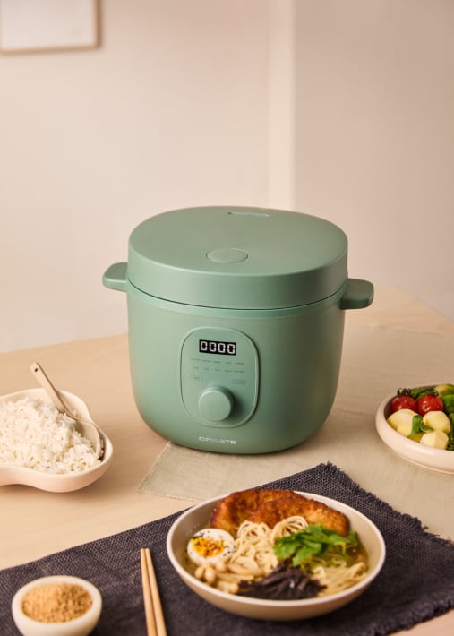 RICE COOKER STUDIO - Arrocera eléctrica multifunción con cesta vaporera