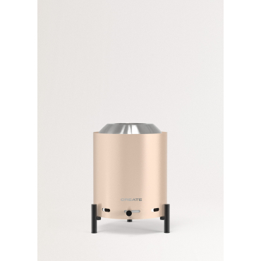 Brasero De Pellets Para Exterior CREATE - Sin Humo, Llama Ajustable, Verde Sage
