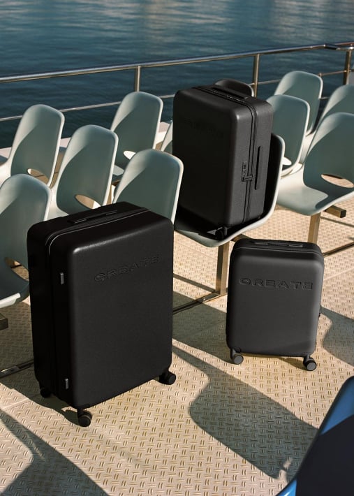 LUGGAGE STUDIO - Maleta rígida de policarbonato con candado TSA y ruedas multidireccionales