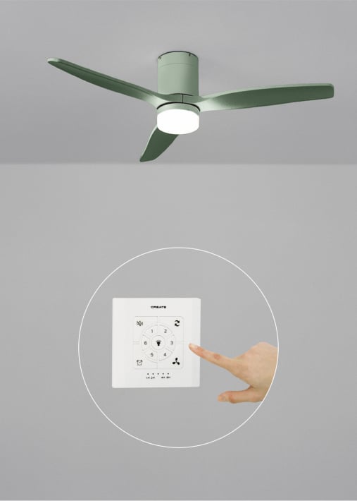 WIND CALM - Ventilador de techo 40W silencioso con aspas de ABS técnico varios tamaños