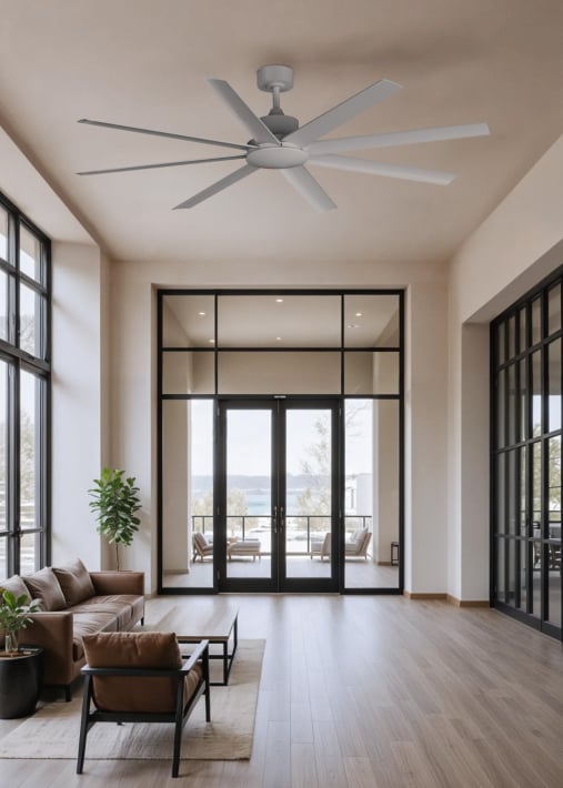 WIND INDUSTRIAL - Ventilador de techo 40W silencioso varios tamaños