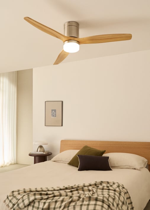 WIND CALM - Ventilador de techo 40W silencioso con aspas de ABS técnico varios tamaños