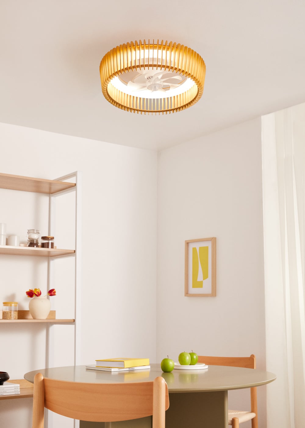 Kit Luz LED Para Ventilador De Techo - 18W, 3 Temperaturas De Color (3000K/4000K/6000K), Regulable, Fácil Instalación Magnética