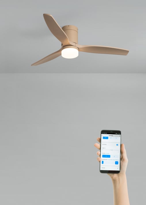 WIND CALM - Ventilador de techo 40W silencioso con aspas de ABS técnico varios tamaños