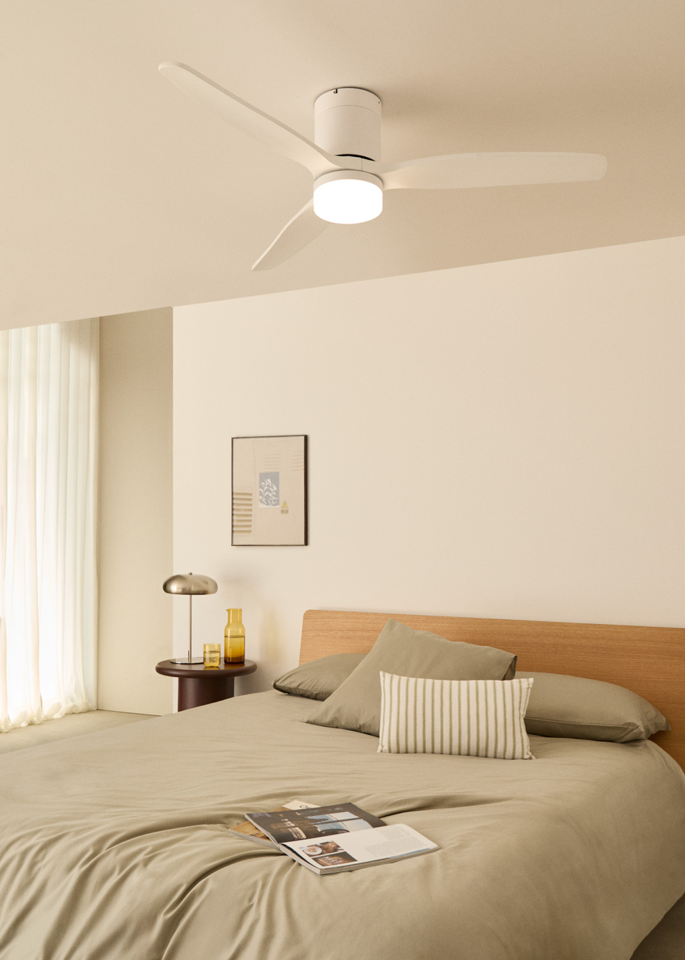WIND CALM - Ventilador de techo 40W silencioso con aspas de ABS técnico varios tamaños