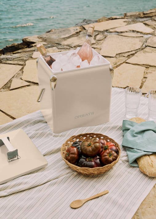 COOLER RETRO - Nevera portátil 13L térmica con abridor de botellas