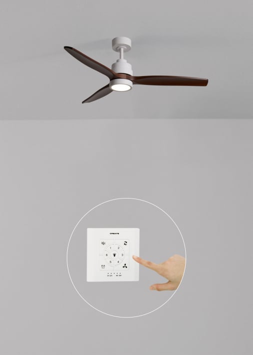 WIND STYLANCE - Ventilador de techo 40W silencioso con aspas de ABS técnico varios tamaños