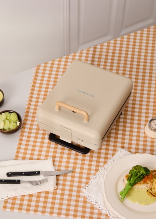STONE STUDIO - Sandwichera grill y gofrera de placas intercambiables