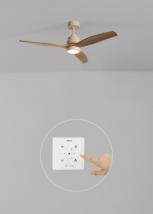 WIND STYLANCE - Ventilador de techo 40W silencioso con aspas de ABS técnico varios tamaños