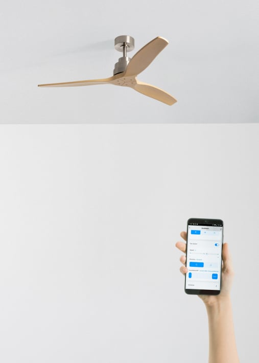 WIND STYLANCE - Ventilador de techo 40W silencioso con aspas de ABS técnico varios tamaños