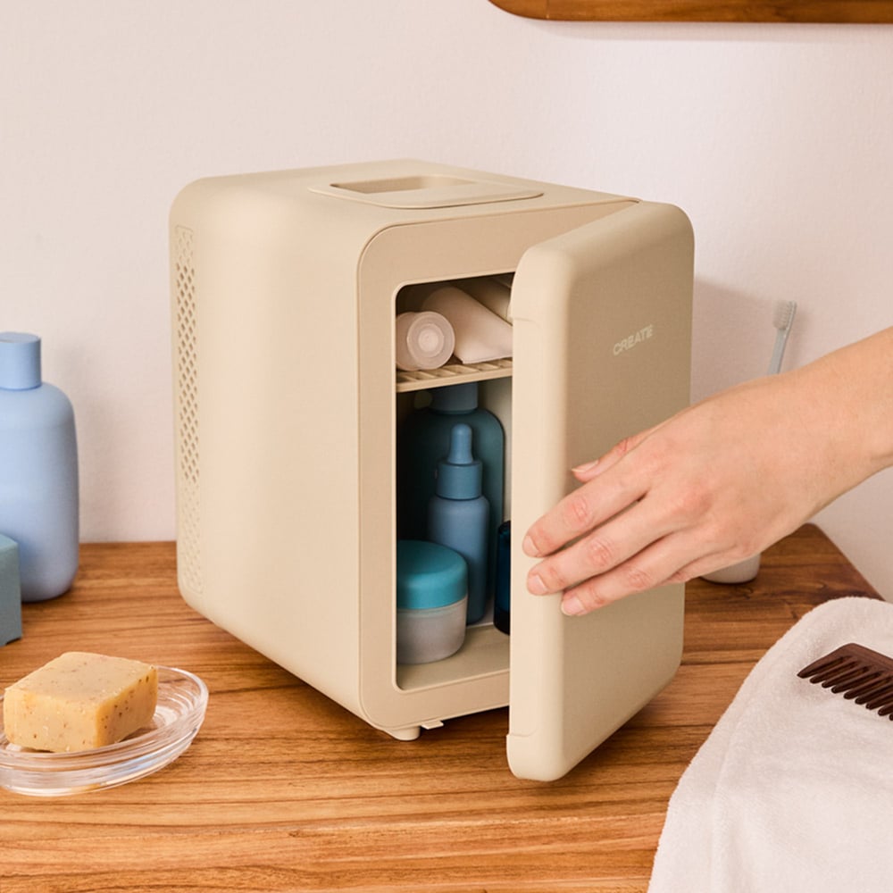 SKINCARE MINI FRIDGE - Mini Nevera Para Cosméticos 4L Con Función Frío O Calor Arena