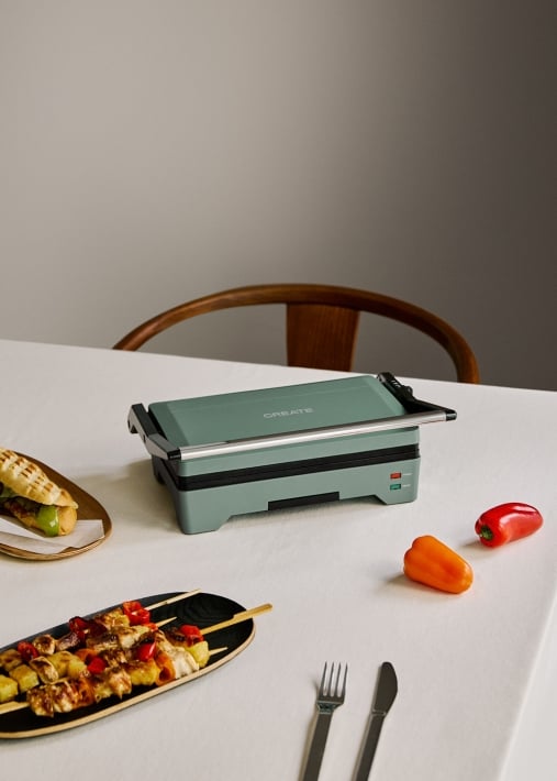 STONE GRILL EASY - Grill y panini multifunción 1600W abatible