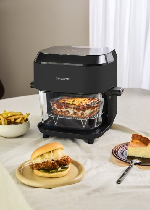 AIR FRYER STUDIO CRYSTAL LARGE - Freidora de aire de cristal 6 L con vaporizador