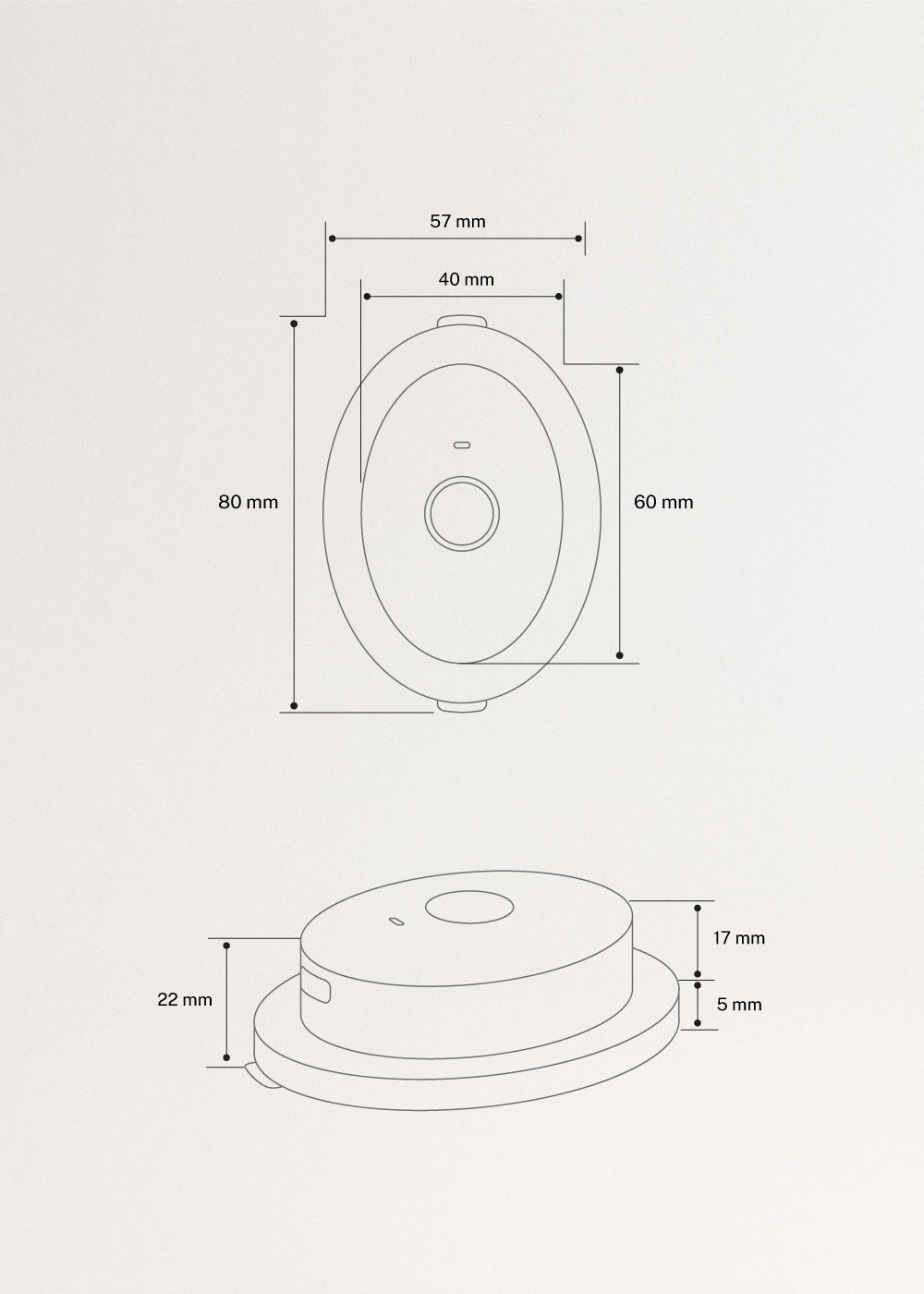 SKINCARE LED SPOT PATCH 3 in 1 - Parches de tratamiento LED 3 en 1 para el acné, medidas foto vertical