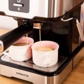 Cafetera Semiautomatica，Cafetera Nespresso y Capuccino 15 Bares, Cafetera  Express con Depósito 1.5L, Función Calienta Tazas, 950W, Inox Digital -  PREYCA