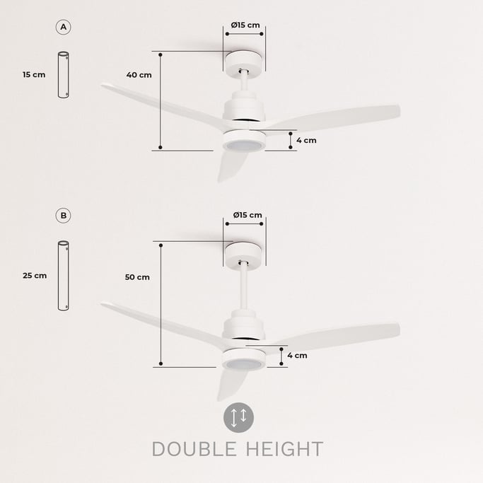 WINDLIGHT WHITE - Ventilador de Techo 40W DC Reverse con Luz , imagen de galer&iacute;a 7