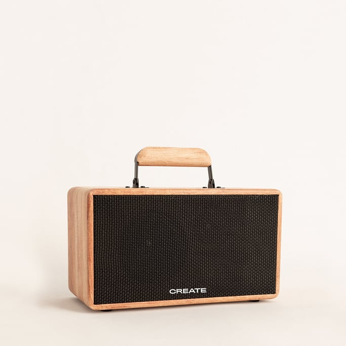 SPEAKER RETRO WOOD - Altavoz Bluetooth 5.2 y reproductor USB , imagen de galería 3