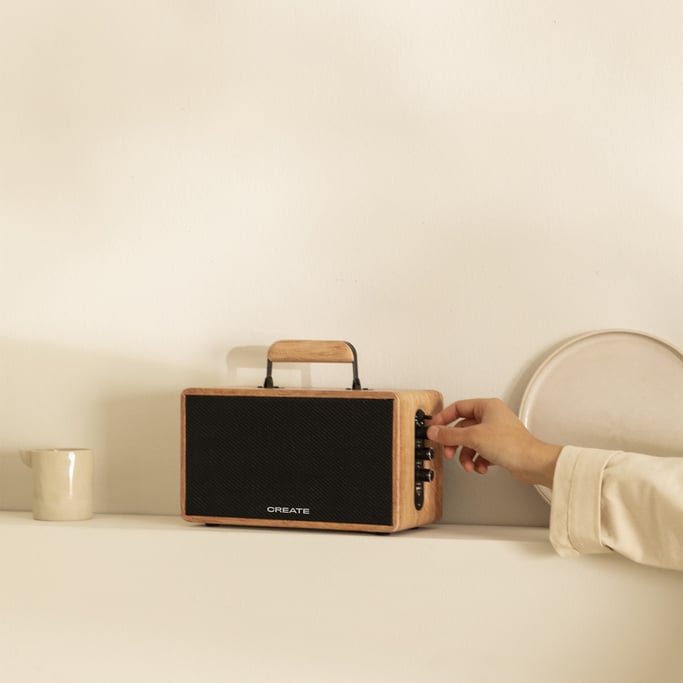 SPEAKER RETRO WOOD - Altavoz Bluetooth 5.2 y reproductor USB , imagen de galería 14