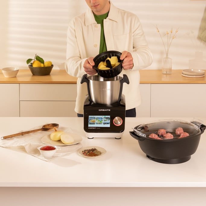 CHEFBOT TOUCH - Robot de cocina inteligente + Cesta Vaporera, imagen de galería 2
