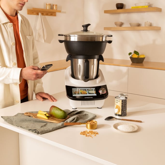 CHEFBOT TOUCH LARGE - Robot de Cocina Inteligente con Cesta Vaporera, imagen de galería 2