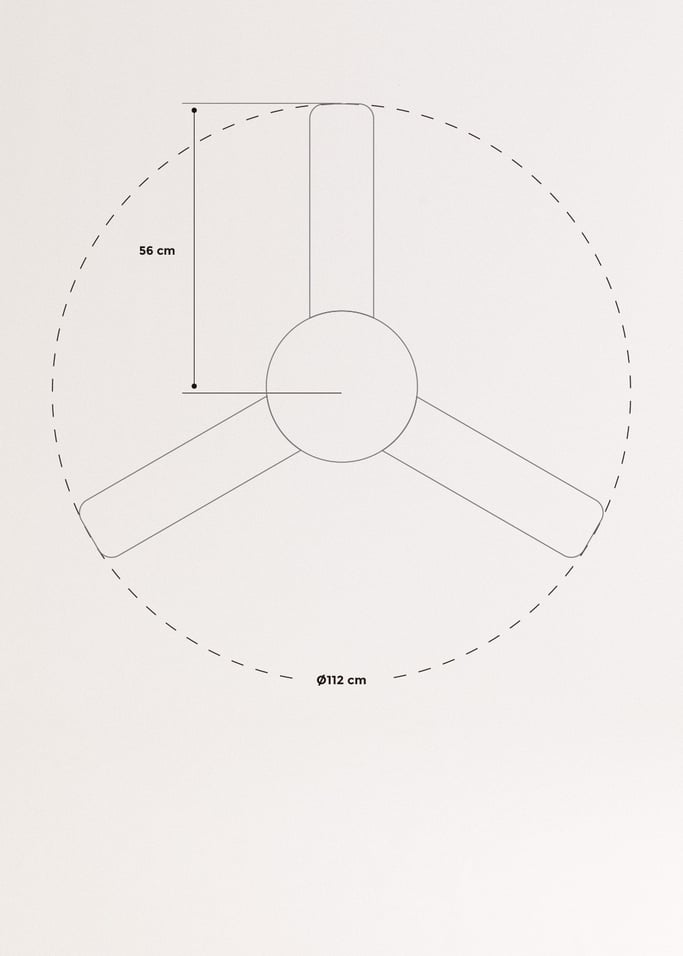 WIND BALL - Ventilador de techo 40W silencioso Ø112 cm - Create