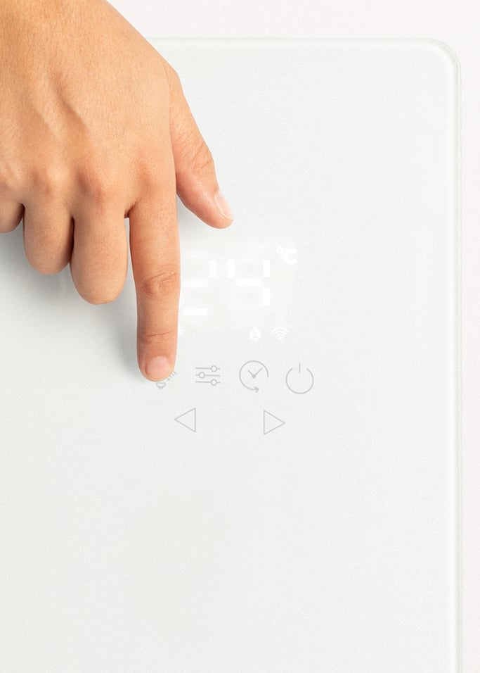 WARM CRYSTAL 2500W - Convector eléctrico de cristal con WiFi , imagen de galería 7