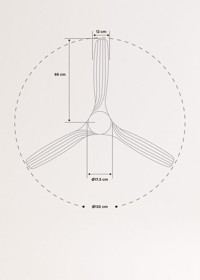 WIND CUP - Ventilador de techo 40W silencioso Ø132 cm - Create