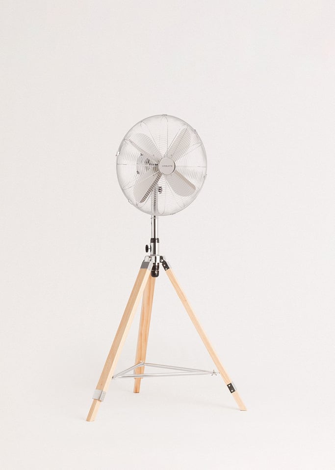 AIR STAND WOOD - Ventilador de pie oscilante 50W estilo retro – Bechester