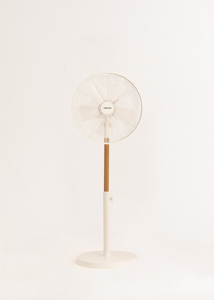 AIR STAND WOOD - Ventilador de pie oscilante 50W estilo retro, imagen de galería 2