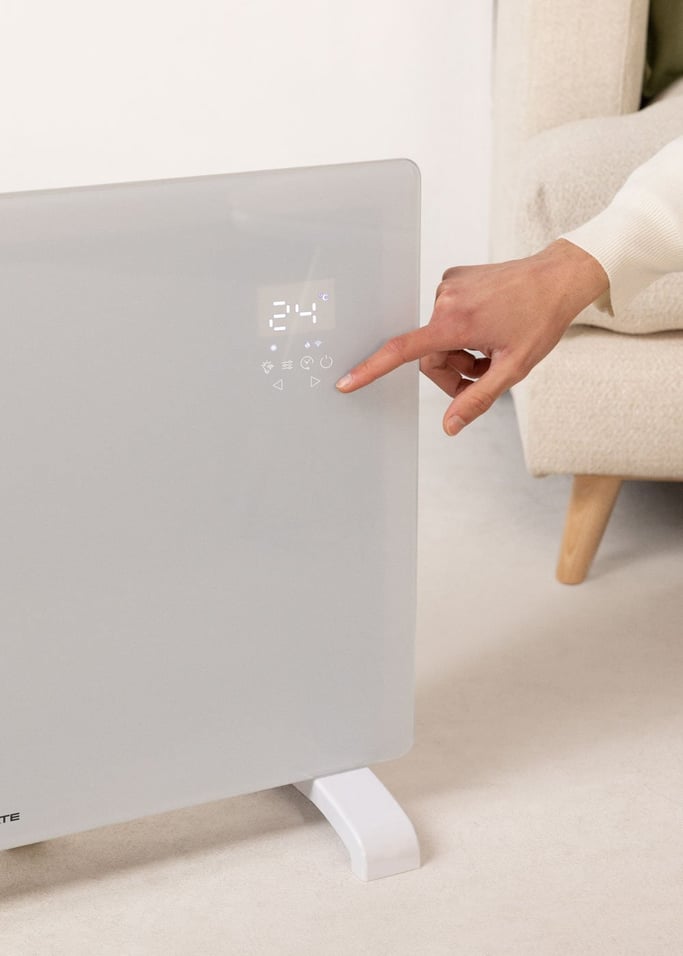 WARM CRYSTAL 1500W - Convector eléctrico de cristal con WiFi , imagen de galería 2