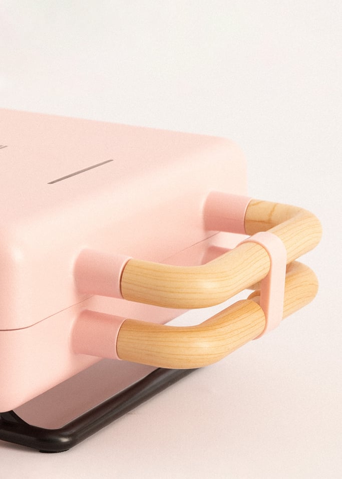 Sandwichera Create rosa grill y gofrera de placas intercambiables