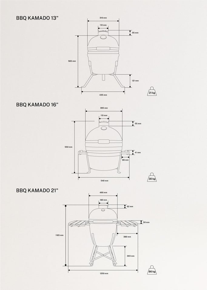 BBQ KAMADO - Barbacoa ahumadora de cerámica – Bechester