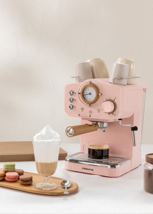 Cafeteras de brazo para la casa  Máquinas de café de brazo - Create