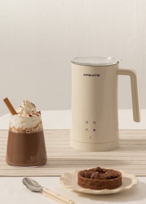 CREATE - PACK POTTS Cafetera express multicápsulas + MILK FROTHER STUDIO  Espumador calentador de leche y chocolate