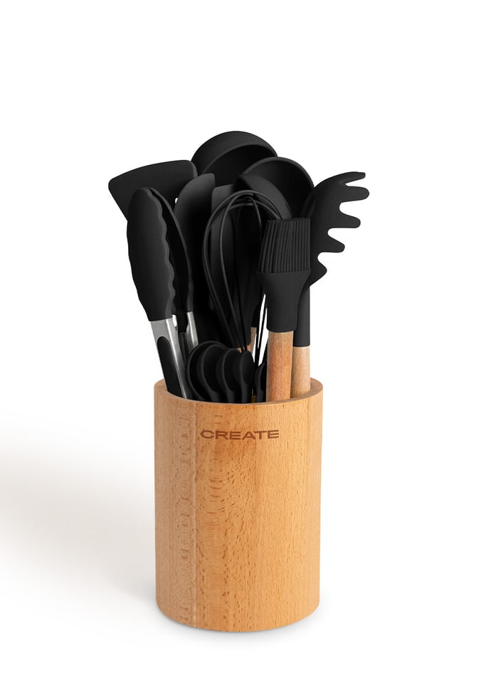 Pack FRYER AIR PRO LARGE 6.2 L + Set de utensilios de cocina - Create