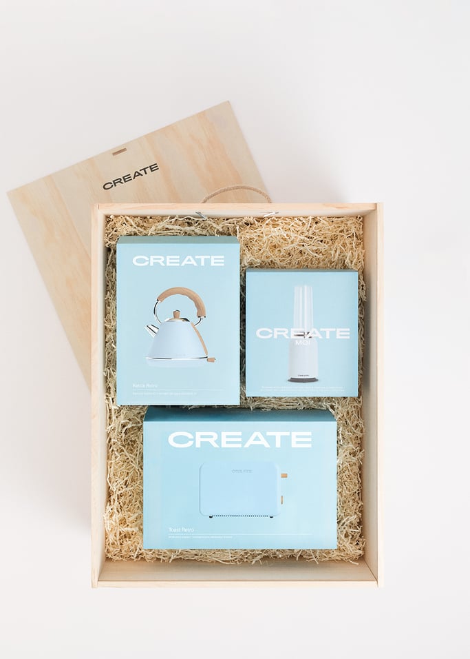 TEA TIME BOX - Caja regalo con hervidor de agua eléctrico + tostadora + batidora, imagen de galería 2
