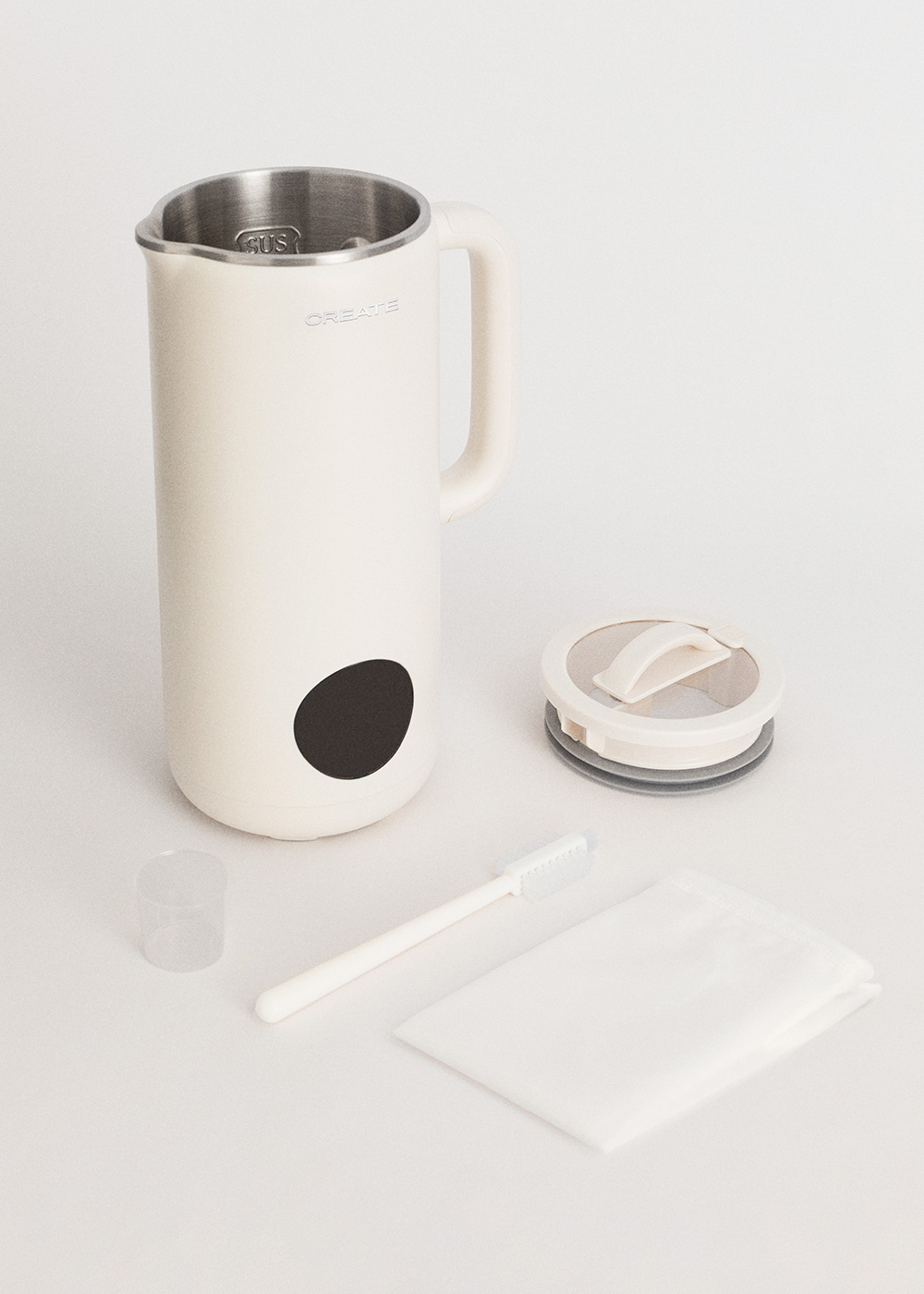 CREATE Milk Maker: Máquina Multifunción Para Leches Vegetales (800ml, 6 Programas, Programable 12h, Color Terracota)