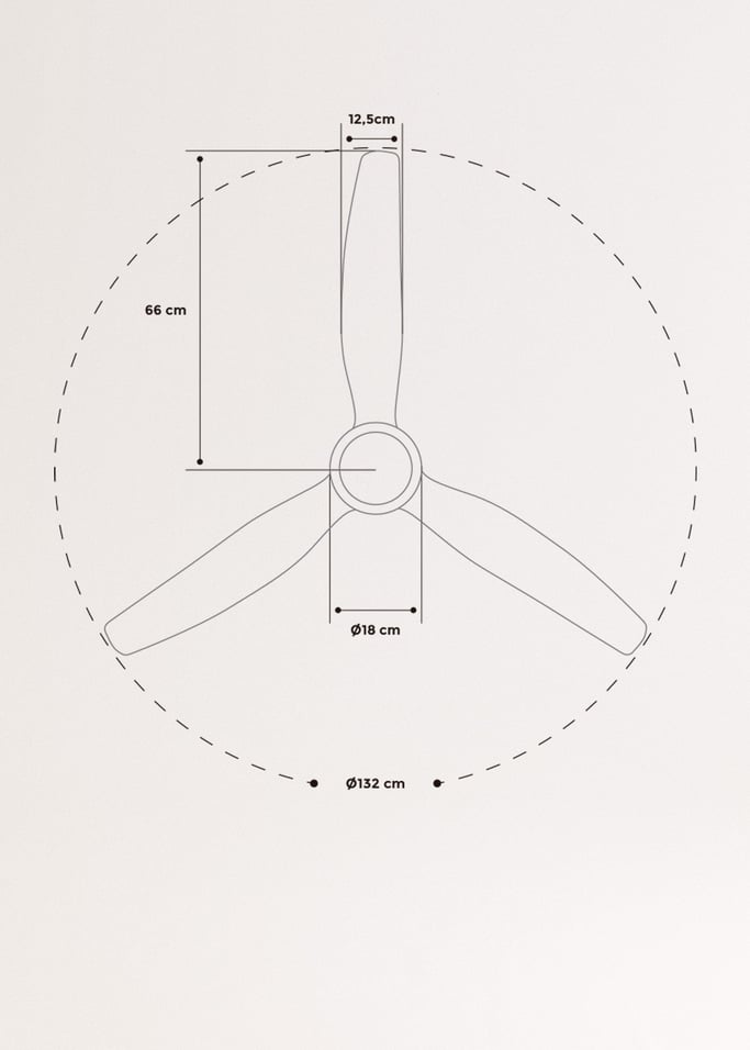 WIND STYLANCE - Ventilador de techo 40W silencioso Ø132 cm - Create