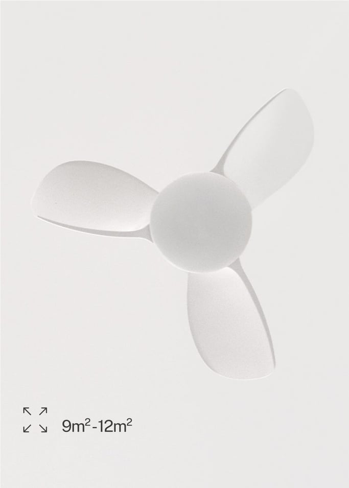 WIND ROUND - Ventilador de techo 40W silencioso Ø76 cm con luz LED de 15W, imagen de galer&iacute;a 5