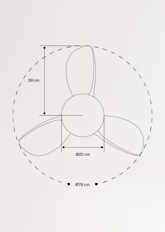 WIND ROUND - Ventilador de techo 40W silencioso Ø76 cm con luz LED de 15W, imagen de galer&iacute;a 8