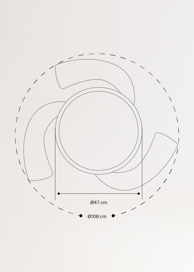 WIND CLEAR - Ventilador de techo 40W silencioso aspas retráctiles con luz LED varios tamaños, imagen de galería 9