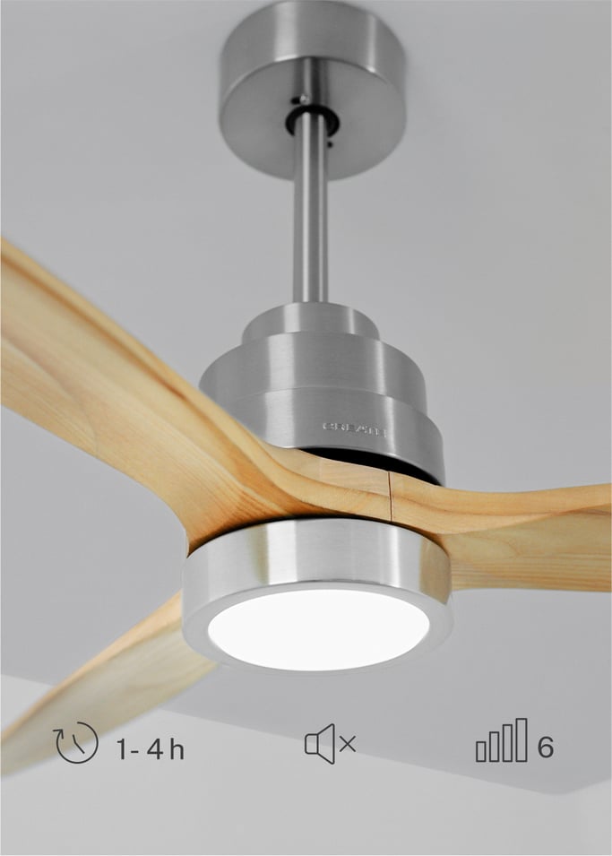 WIND STYLANCE - Ventilador de techo 40W silencioso 100% madera varios tamaños, imagen de galería 4