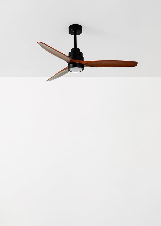 WIND STYLANCE - Ventilador de techo 40W silencioso Ø132 cm 100% madera, imagen de galería 2