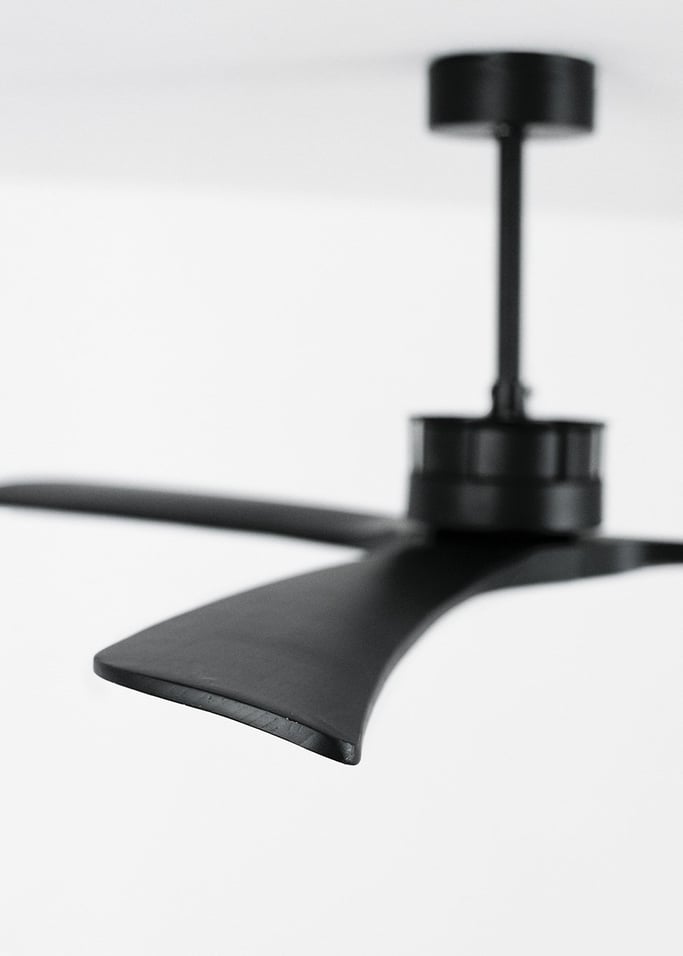 WIND LARGE - Ventilador de techo 40W silencioso Ø152 cm 100% madera, imagen de galería 6